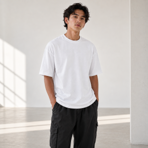 White Heavyweight Cotton Oversize T-Shirt – Premium Modern Fit
