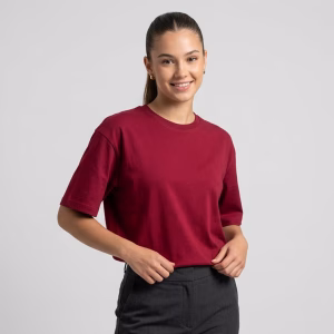 Royal Crimson Red Heavyweight Cotton T-Shirt – Premium Modern Fit