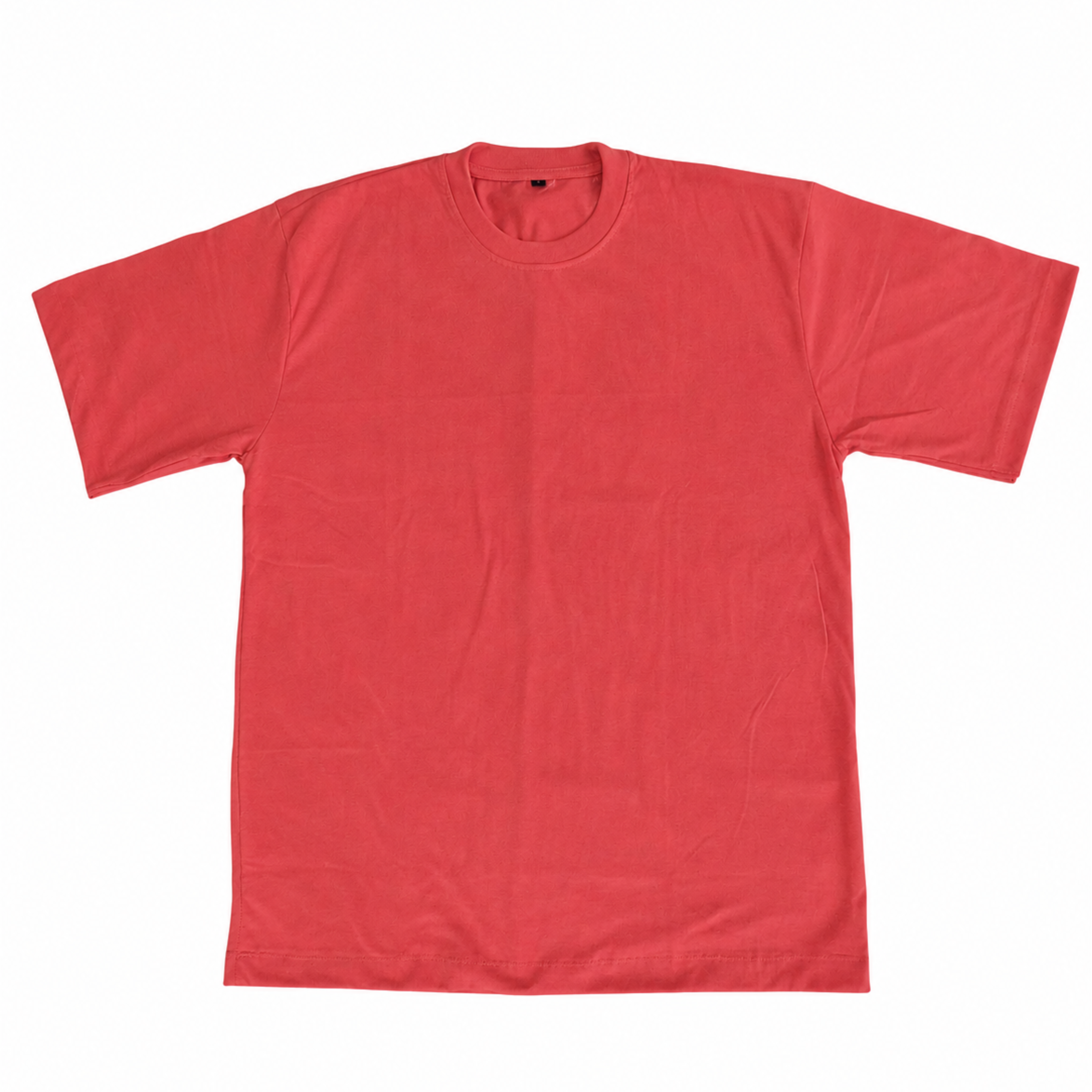 Vibrant Coral Heavyweight Cotton Oversize T-Shirt – Premium Modern Fit - Image 2